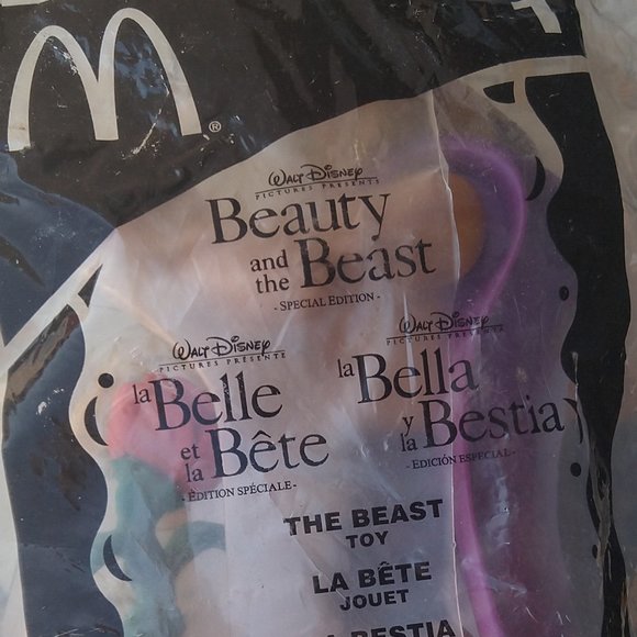 Vintage collectible McDonald's Beauty and the beast toy - Picture 1 of 1